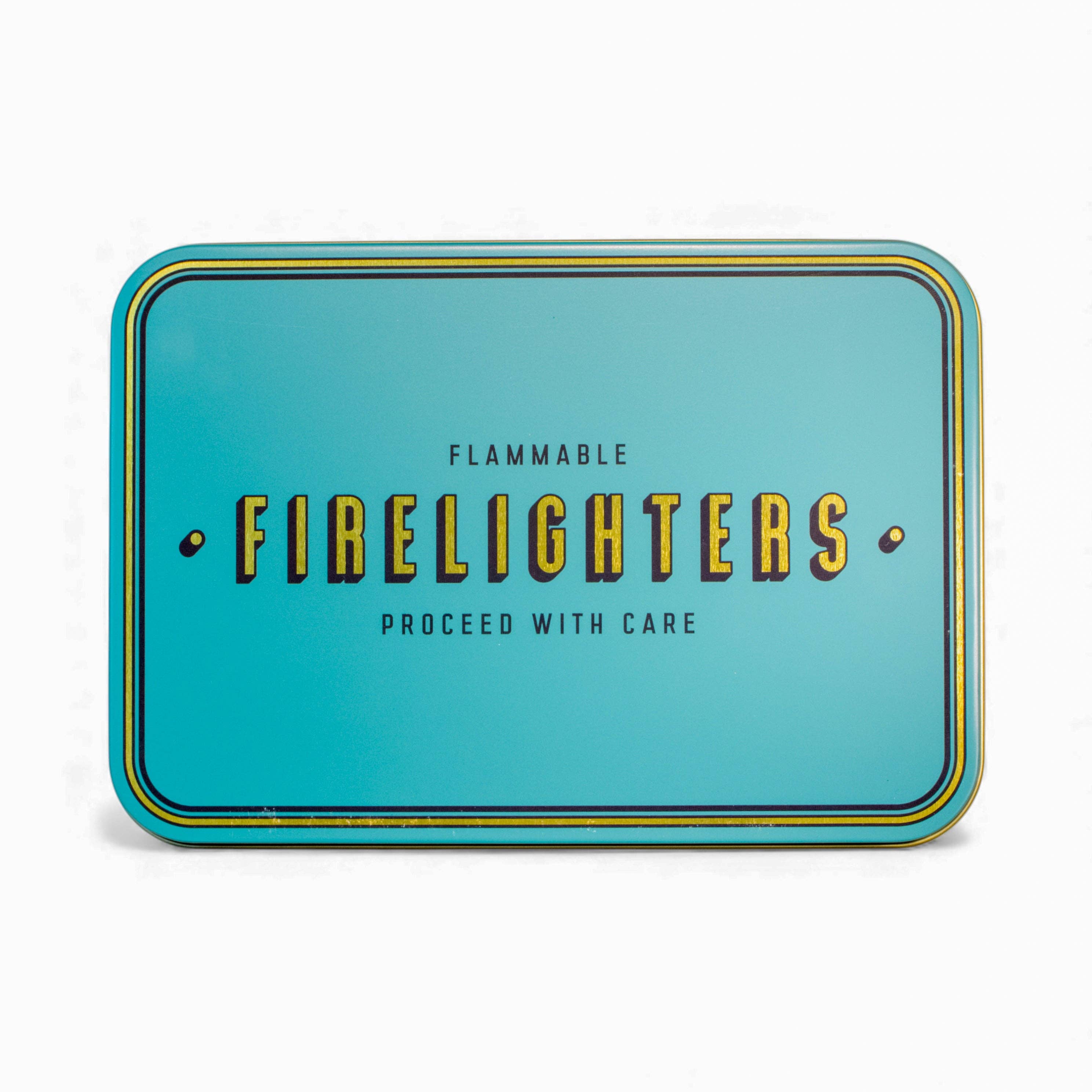 Firelighters Storage Tin - Teal, Rust or Putty