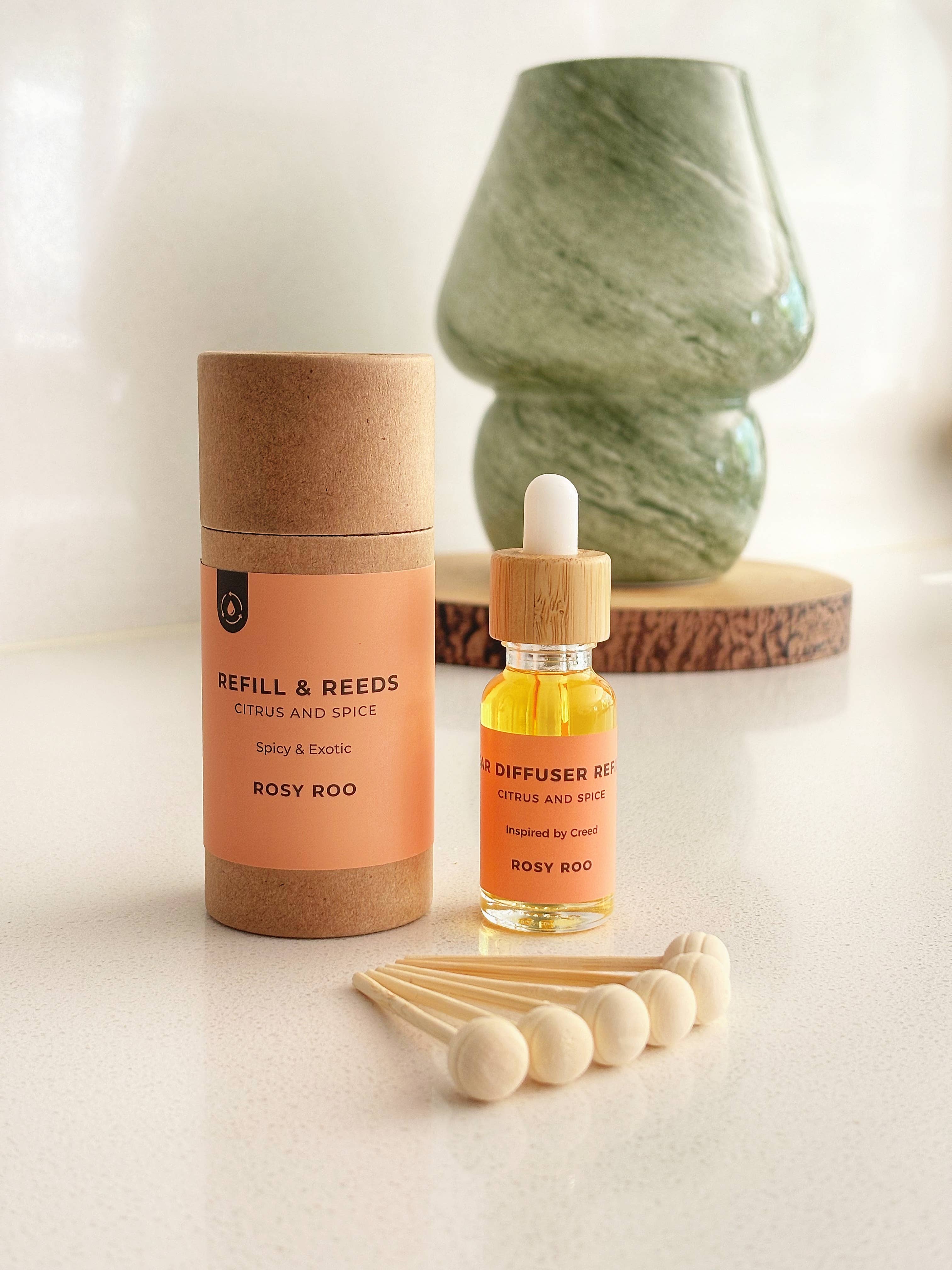 Campervan Diffusers - Refill & Reeds – Citrus & Spice