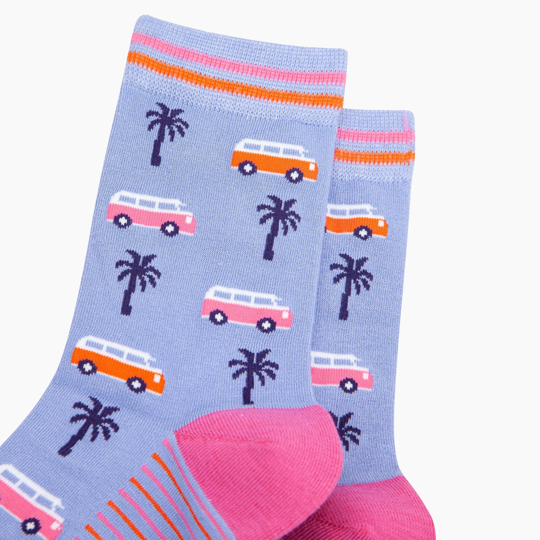 Palm Springs Bamboo Socks - Blue