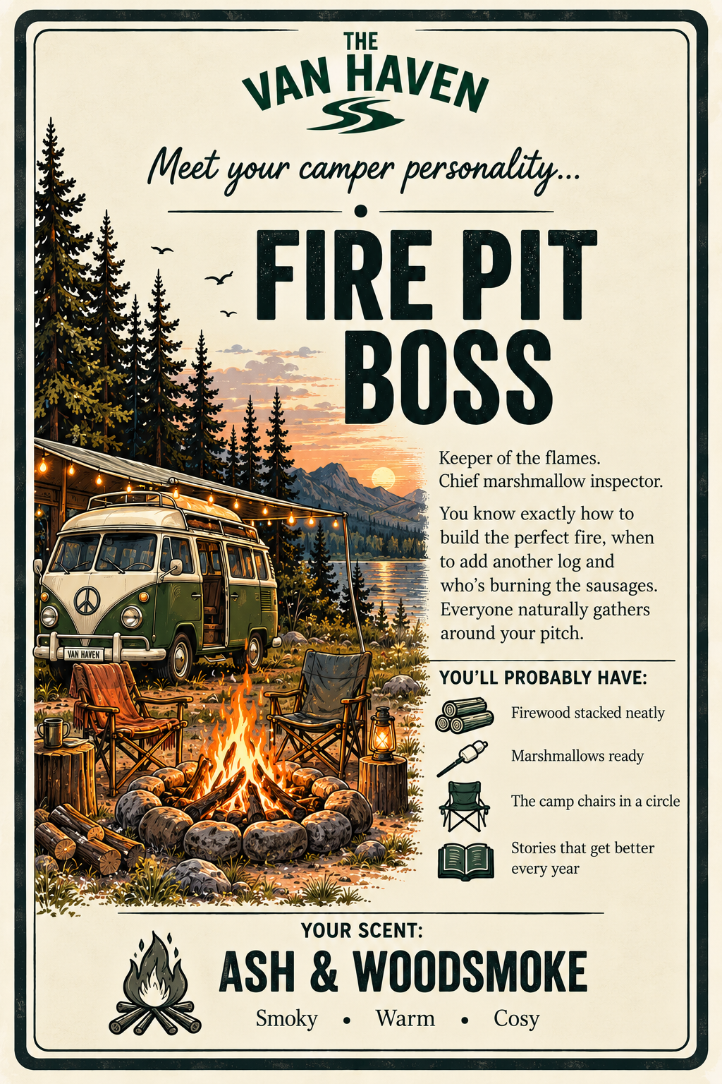 Fire Pit Boss - Woodwick Candle