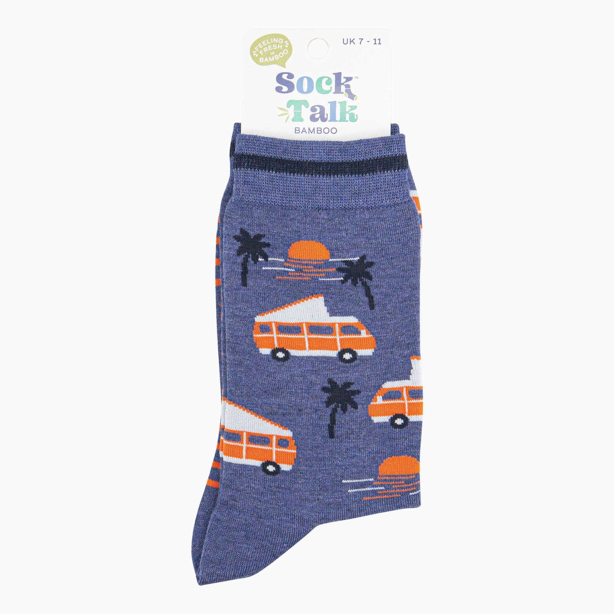 Van Life Bamboo Socks - Denim