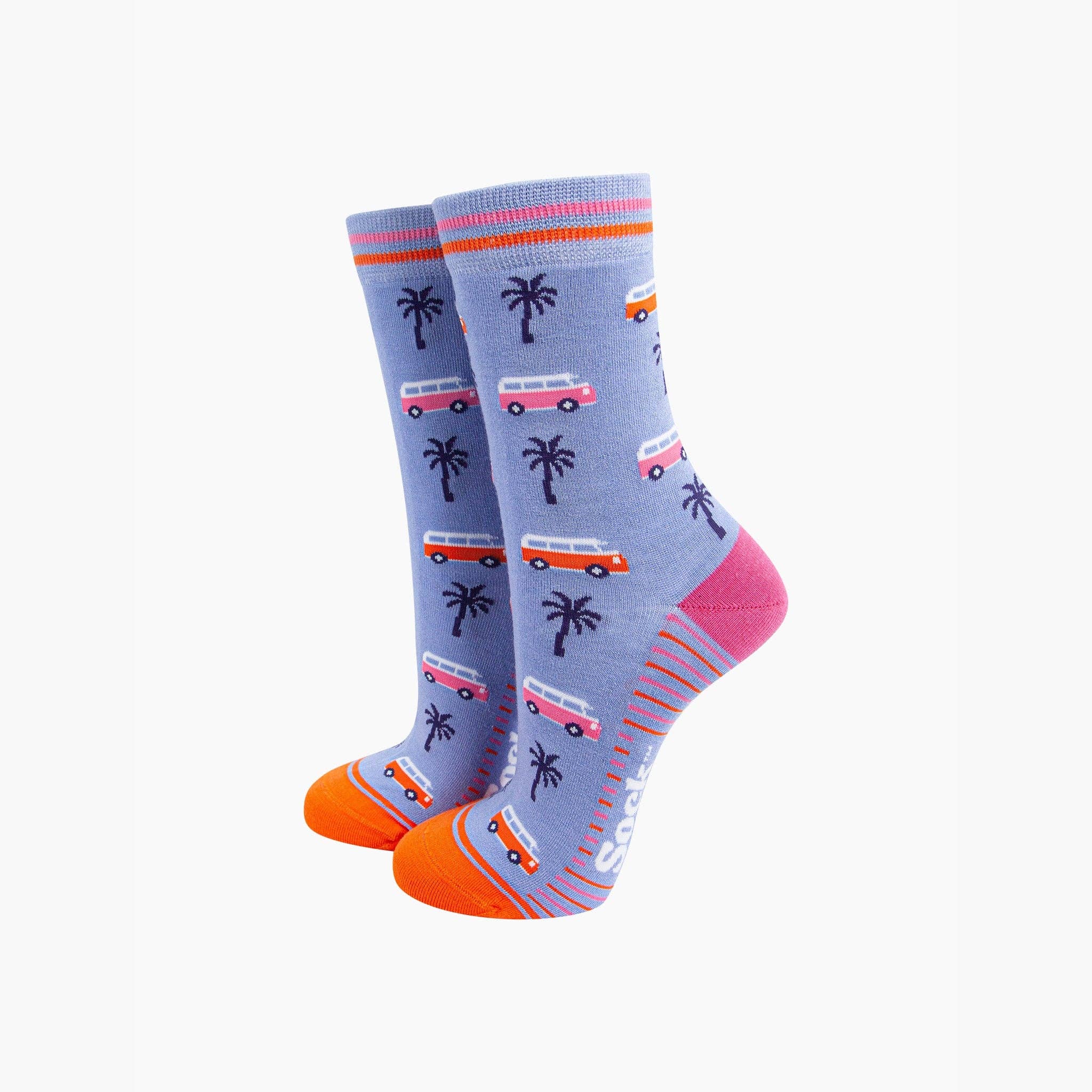 Palm Springs Bamboo Socks - Blue