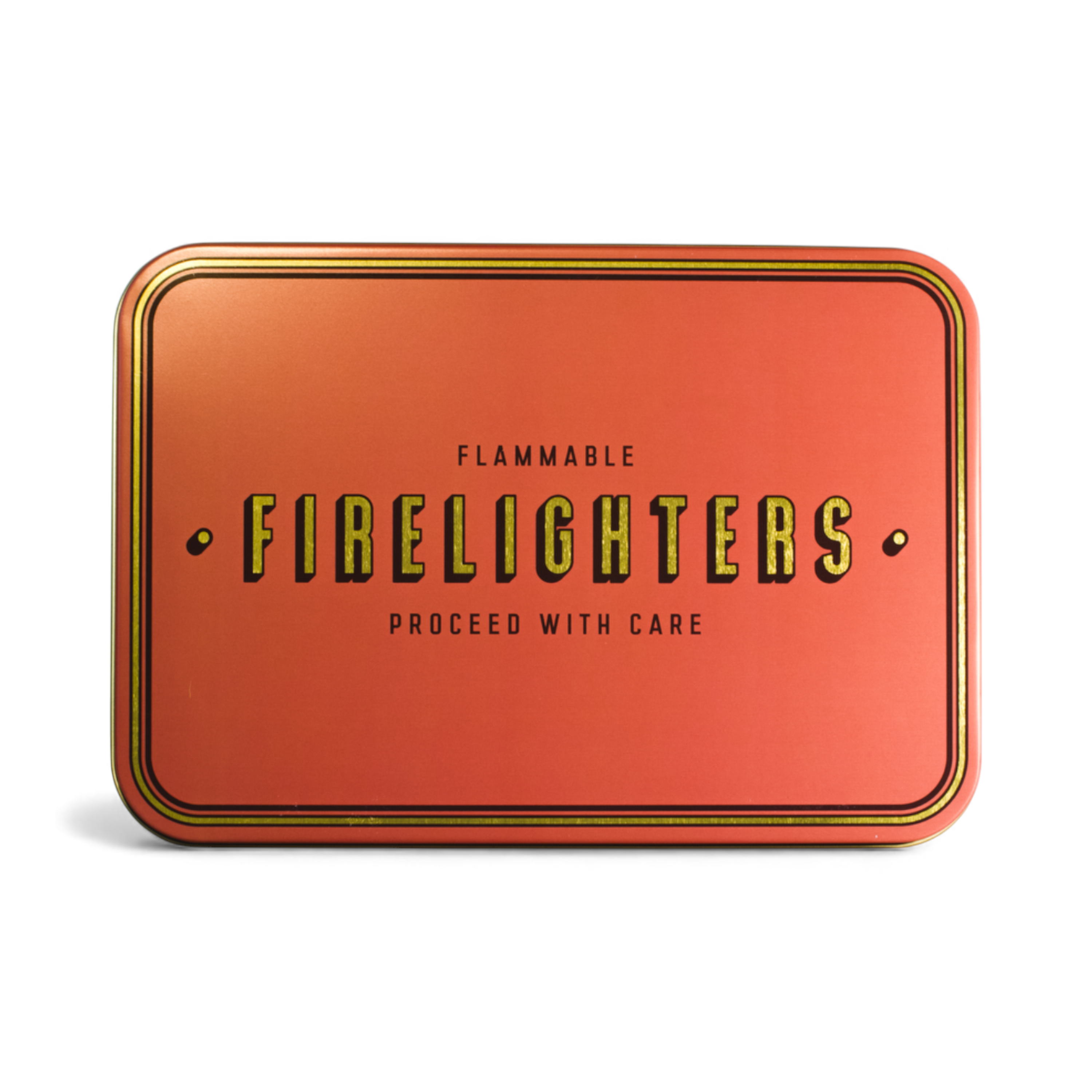 Firelighters Storage Tin - Teal, Rust or Putty