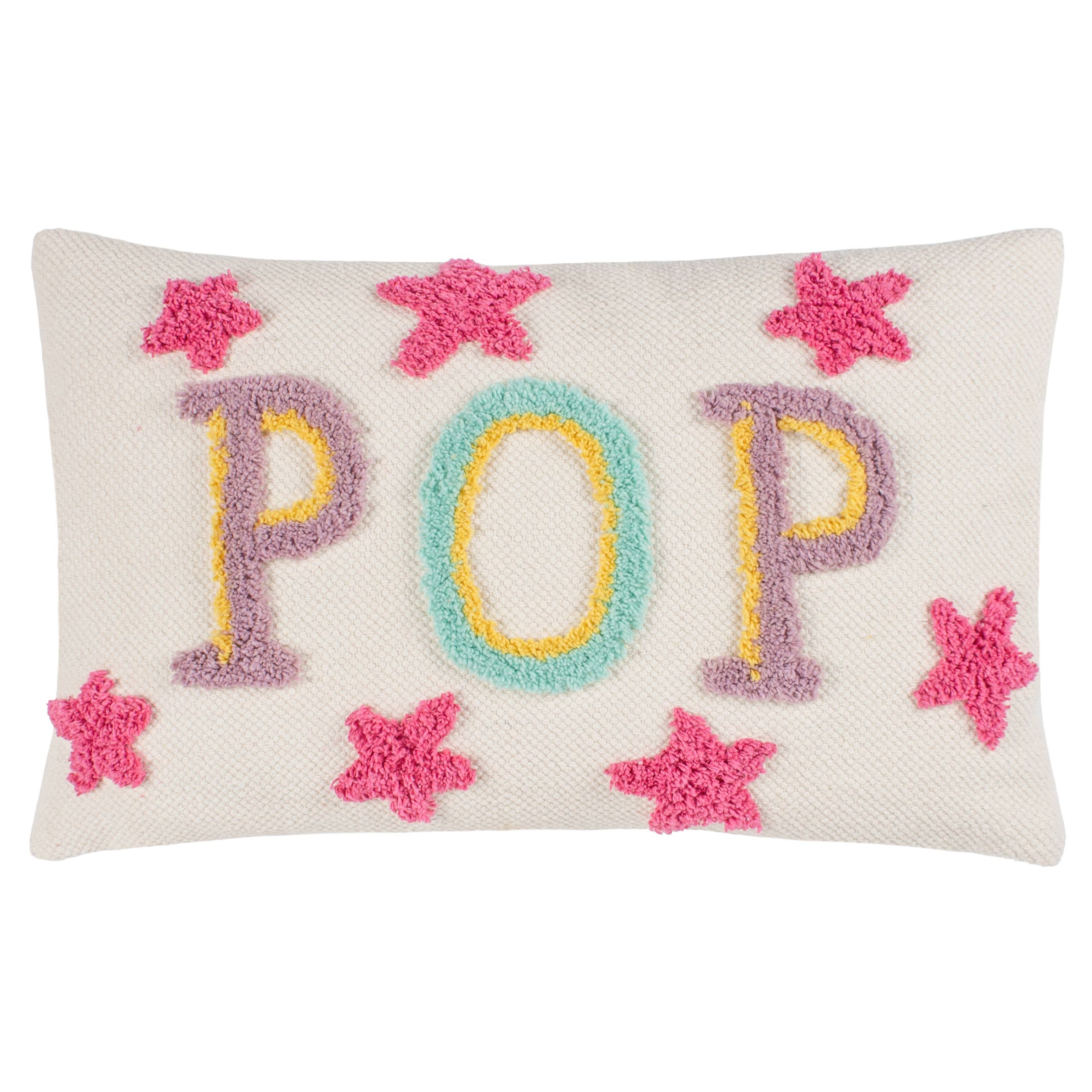 Pop Cotton Tufted Cushion Fuchsia