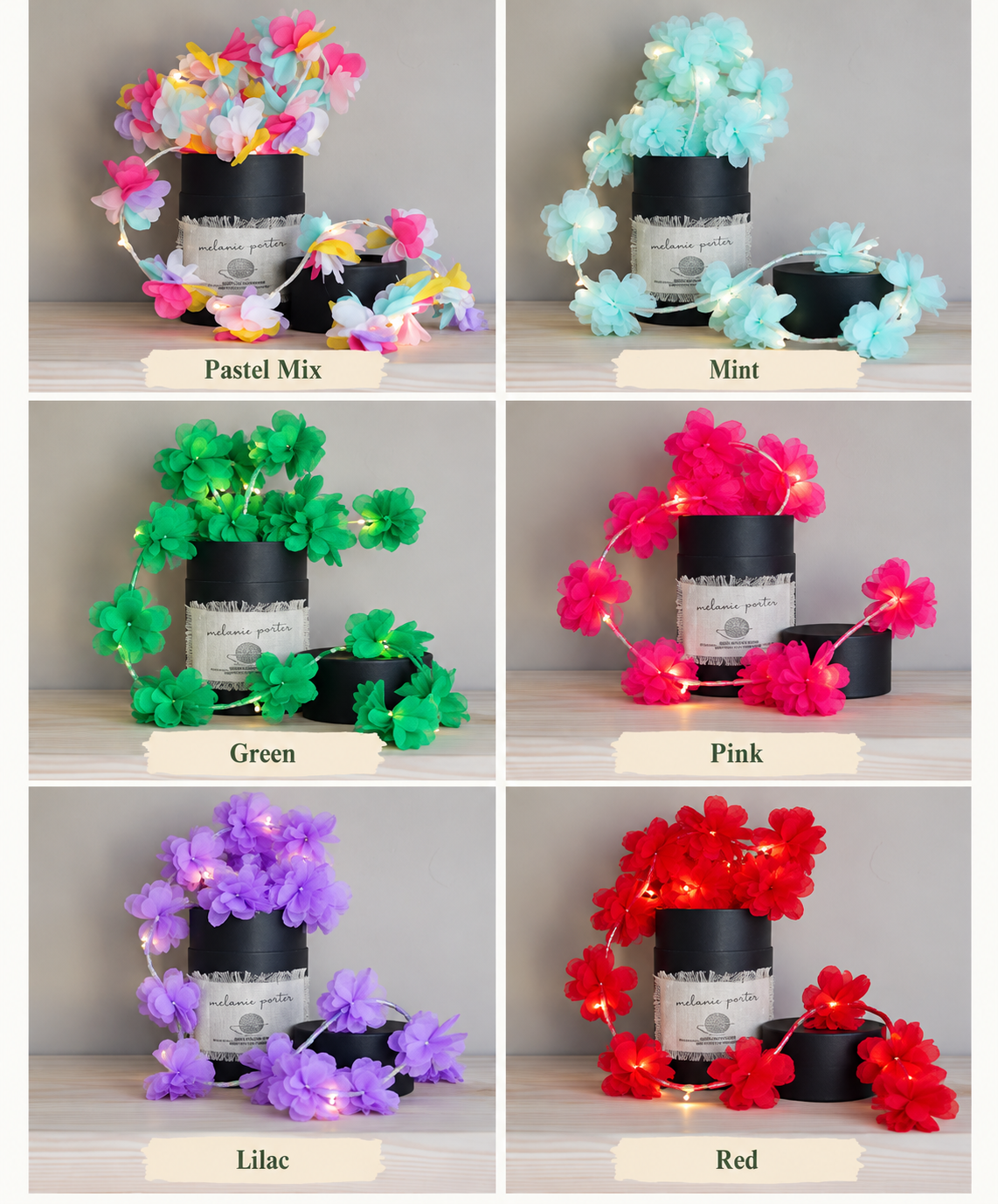 Boho Bloom Fairy Lights – various colours