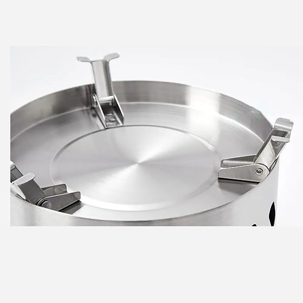 Portable Stainless Steel Firepit | Foldable Legs Camper Fire Pit | The Van Haven