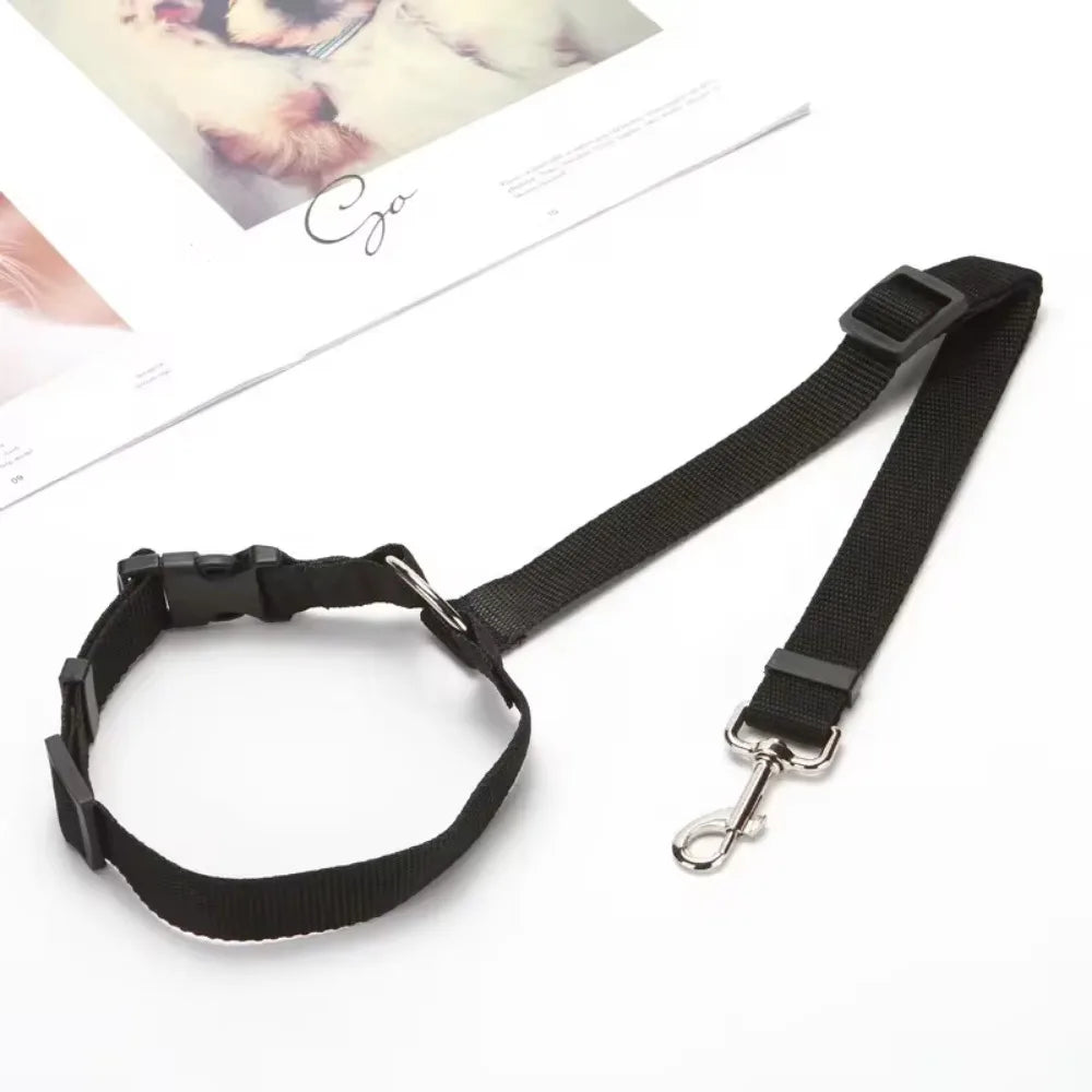 Two-in-one Pet Car Seat Belt Nylon Lead
