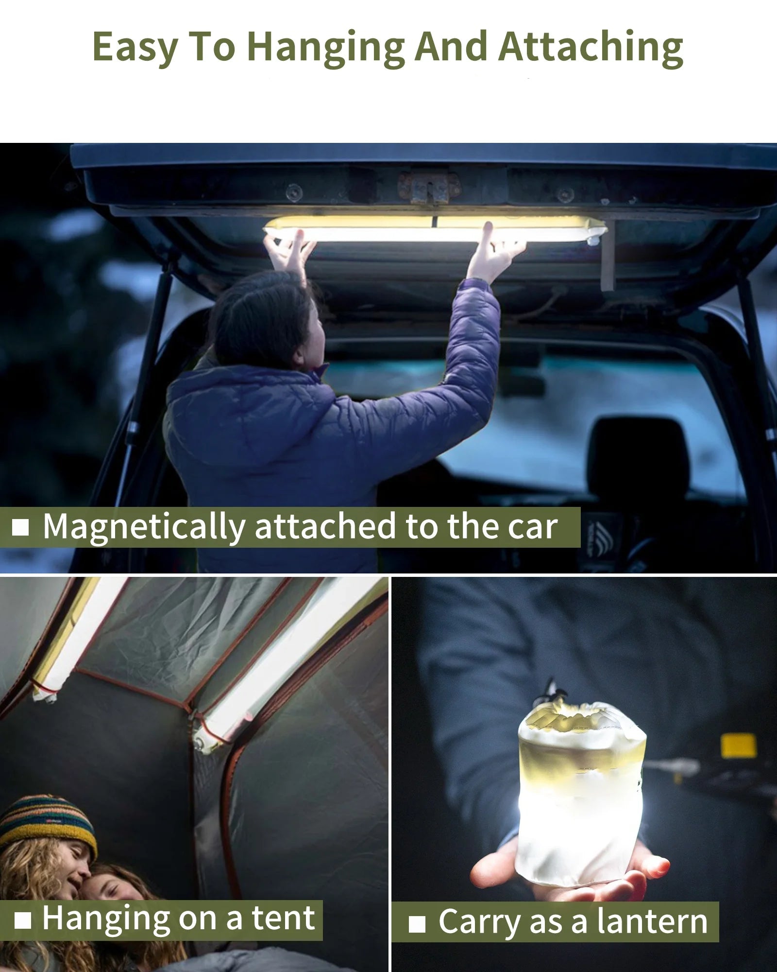 Inflatable Solar Camping Light – Portable, Rechargeable Vanlife Lantern