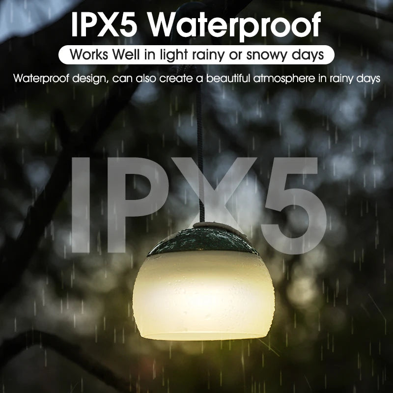 USB Rechargeable Camping Lantern – Hanging Tent Light for Campervans, Vanlife & Outdoor Adventures