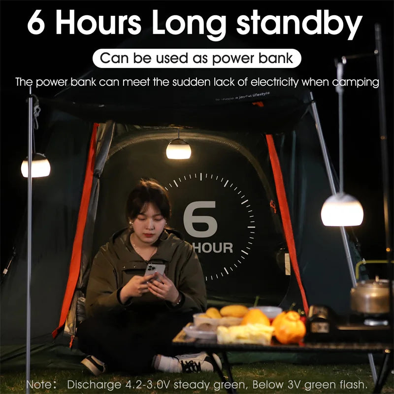 USB Rechargeable Camping Lantern – Hanging Tent Light for Campervans, Vanlife & Outdoor Adventures