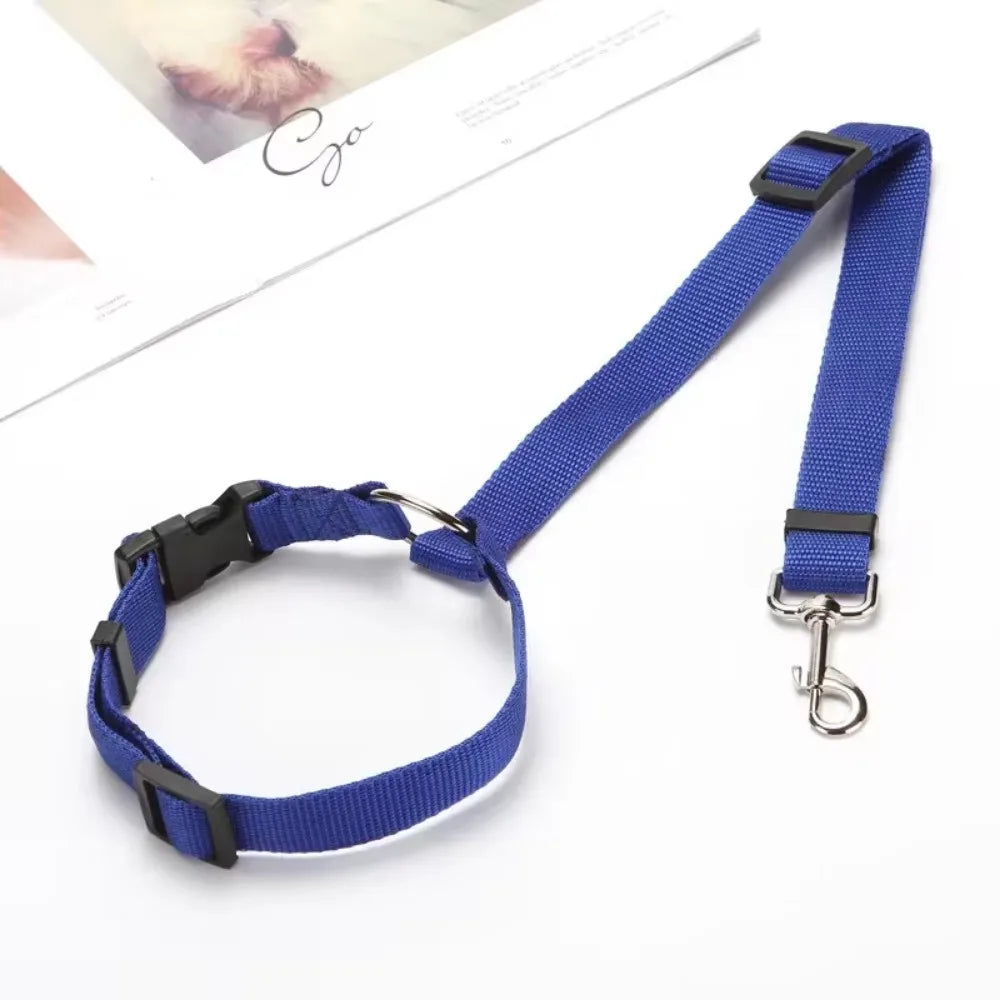 Two-in-one Pet Car Seat Belt Nylon Lead