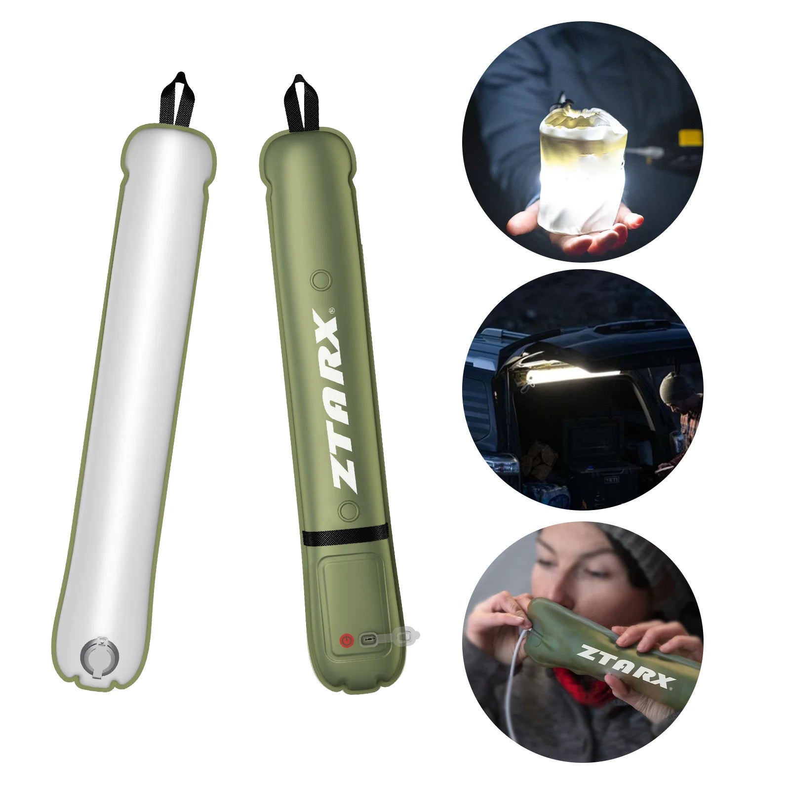 Inflatable Solar Camping Light – Portable, Rechargeable Vanlife Lantern
