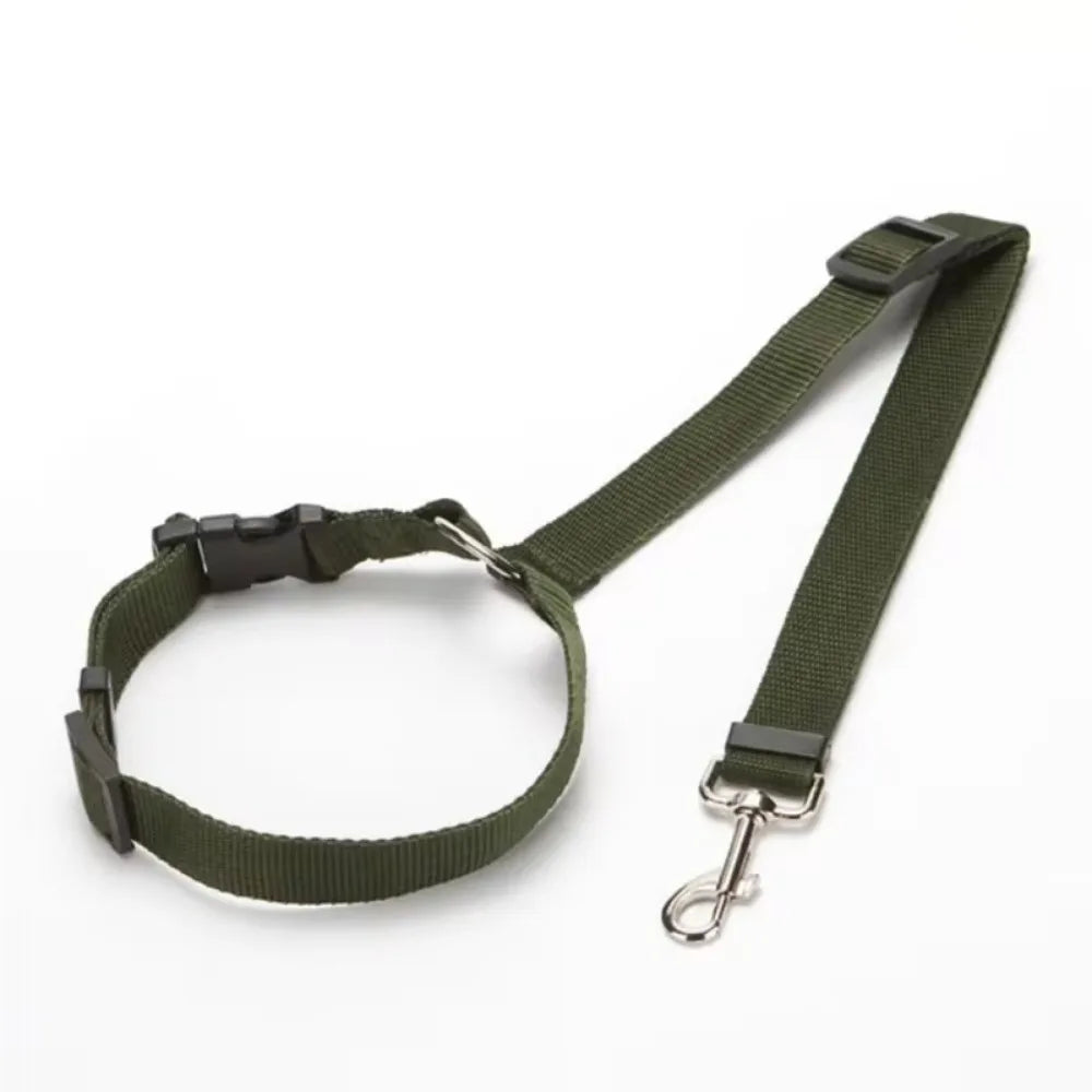 Two-in-one Pet Car Seat Belt Nylon Lead