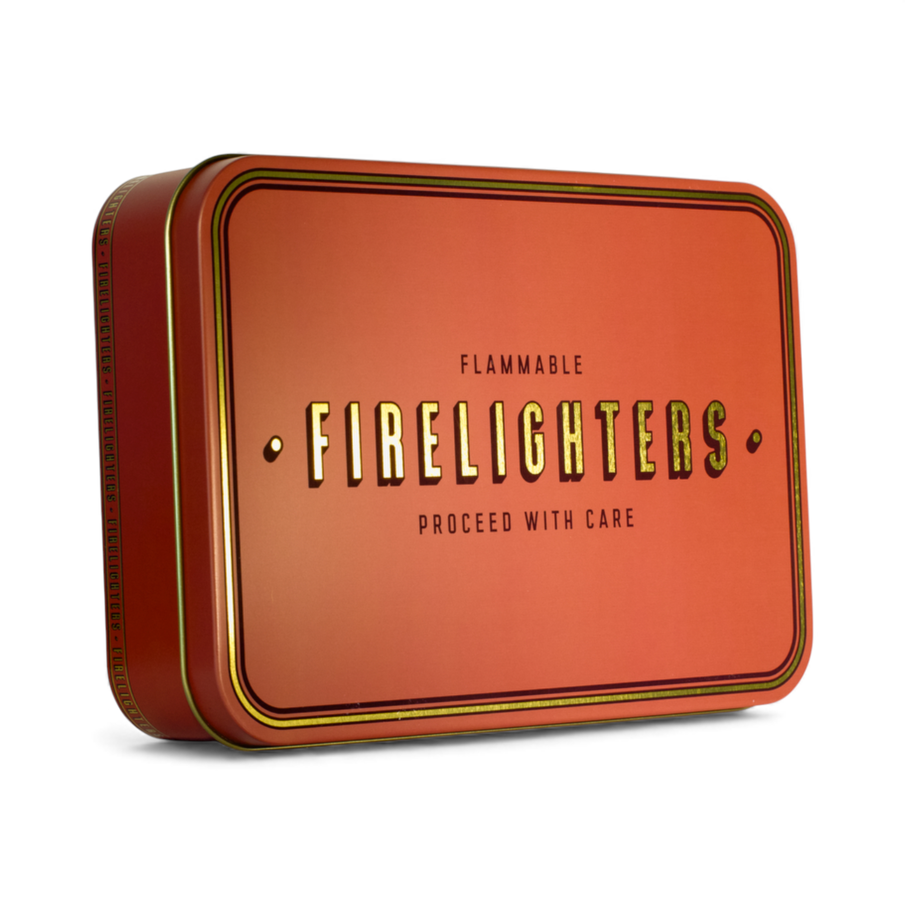 Firelighters Storage Tin - Teal, Rust or Putty