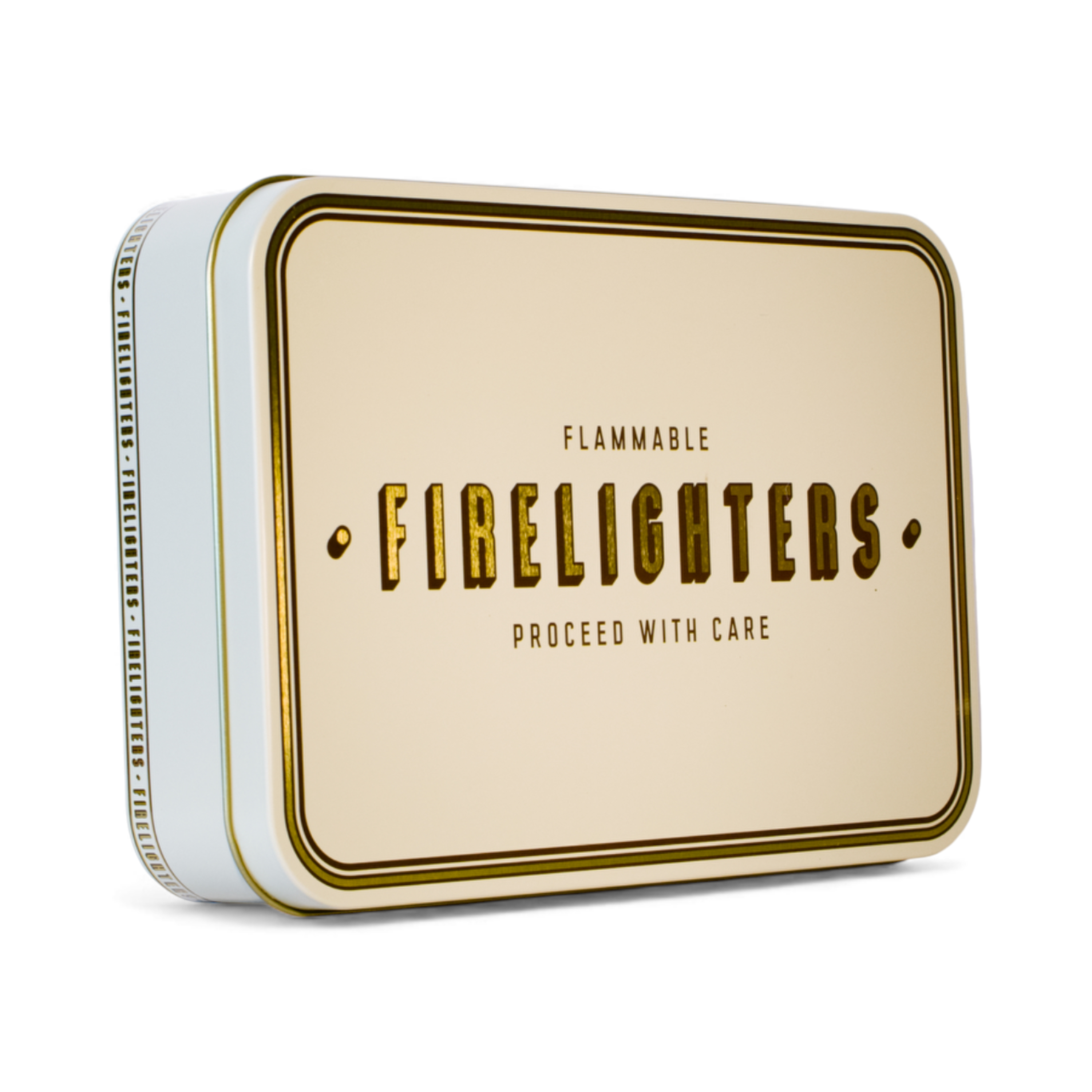 Firelighters Storage Tin - Teal, Rust or Putty