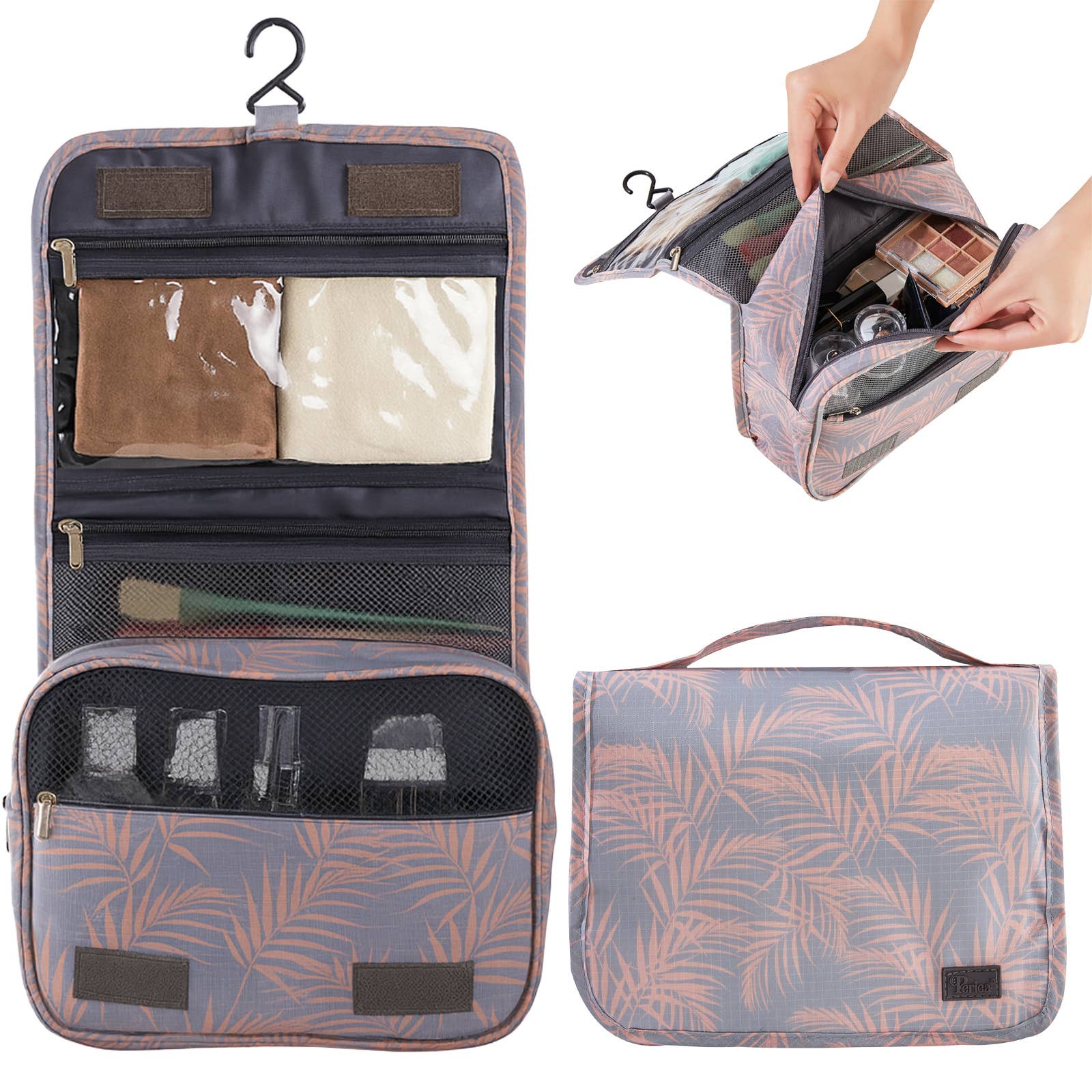 Vanlife Hanging Travel Wash Bag for Toiletries & Cosmetics