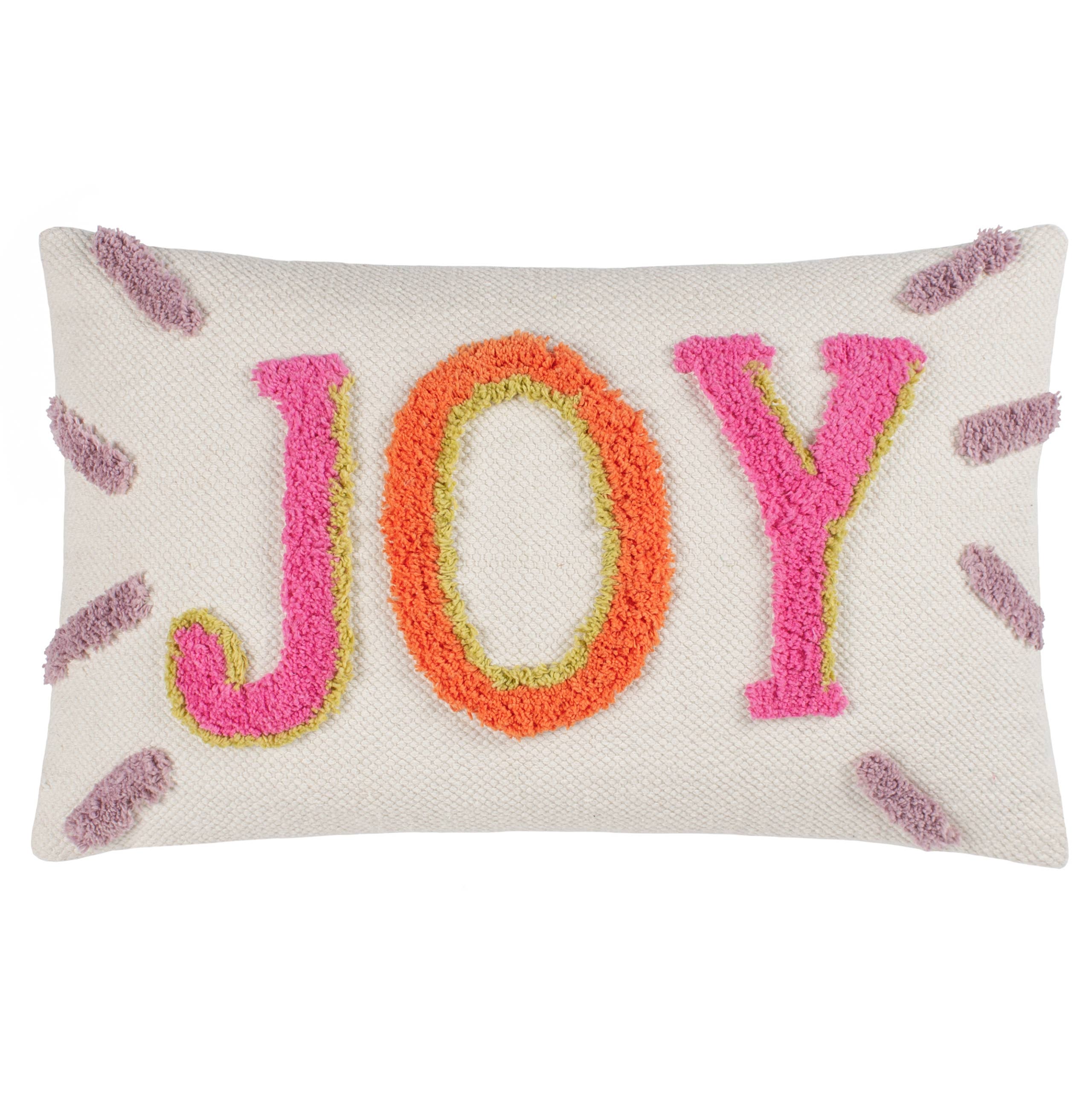 Joy Tufted Cushion Pink