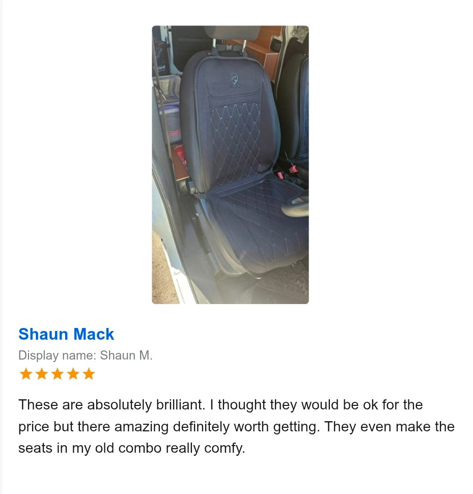 12V Heated Car Seat Cover | Vanlife Comfort Essential | The Van Haven