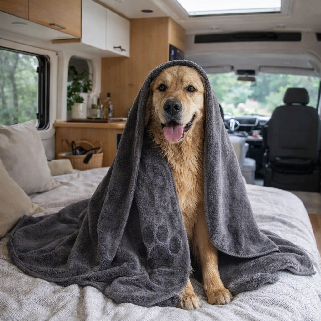 Quick-Dry Microfibre Pet Towel